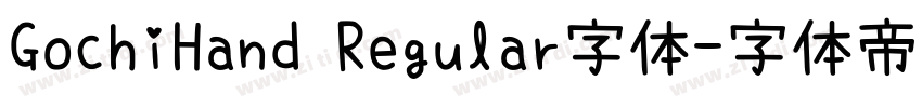 GochiHand Regular字体字体转换